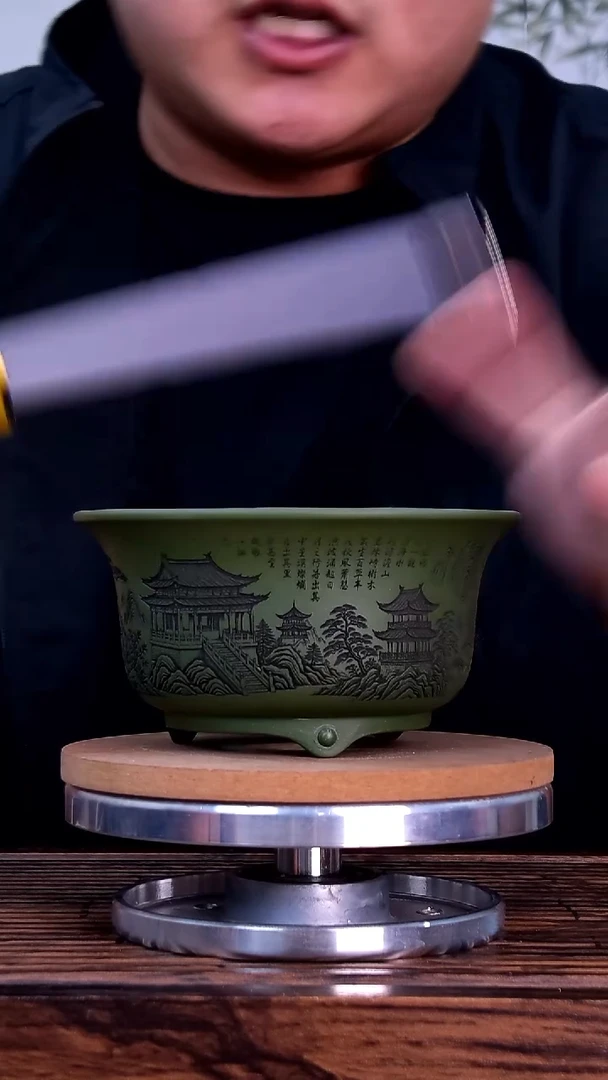 紫砂花盆紫砂花盆内口12-6