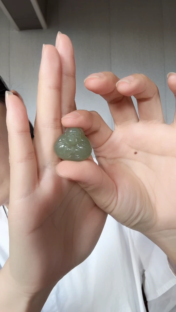 和田玉未镶嵌颈饰和田玉佛公23.3-21-10MM