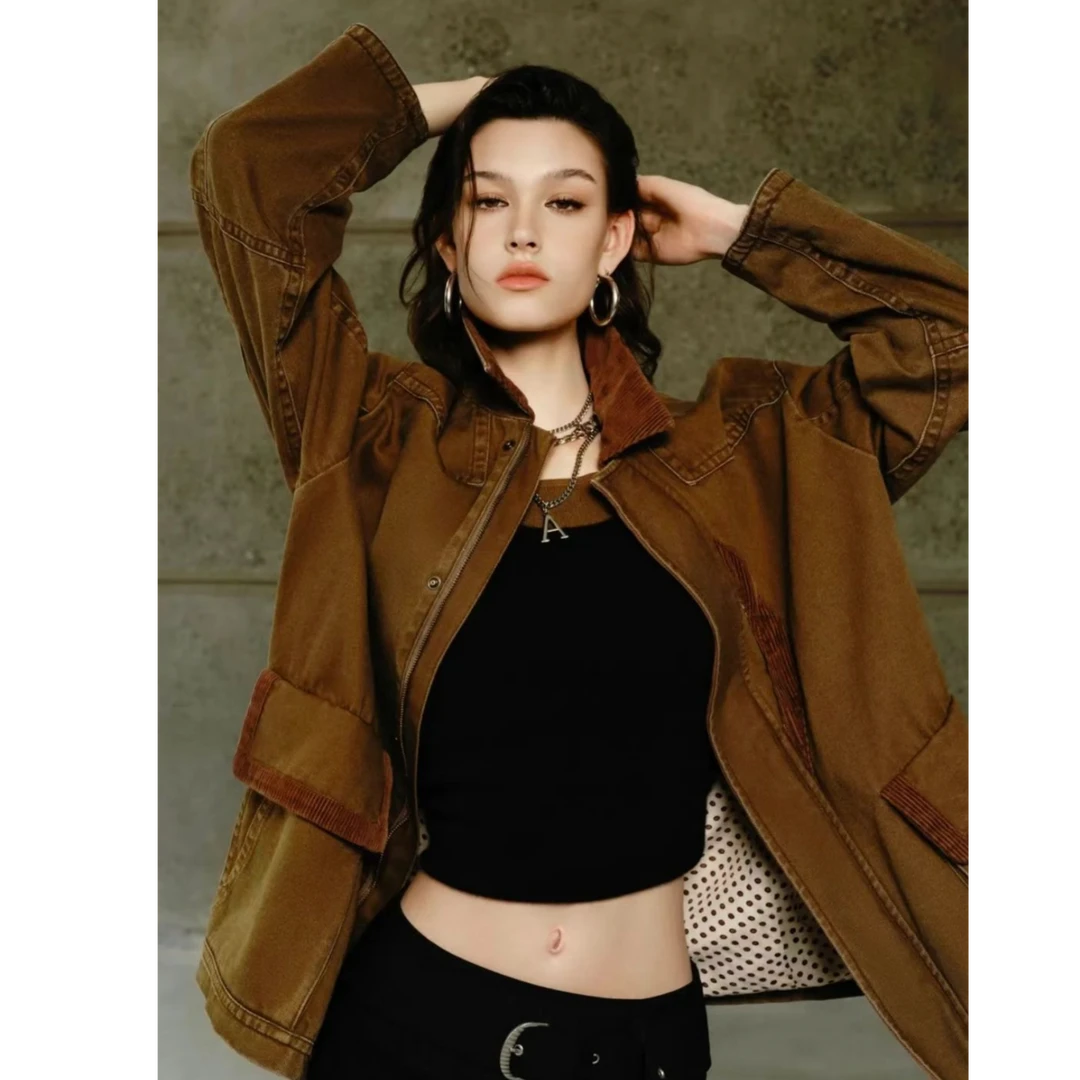 AMASS/阿玛施新款百搭ins风时尚四季气质高级复古牛仔外套540050