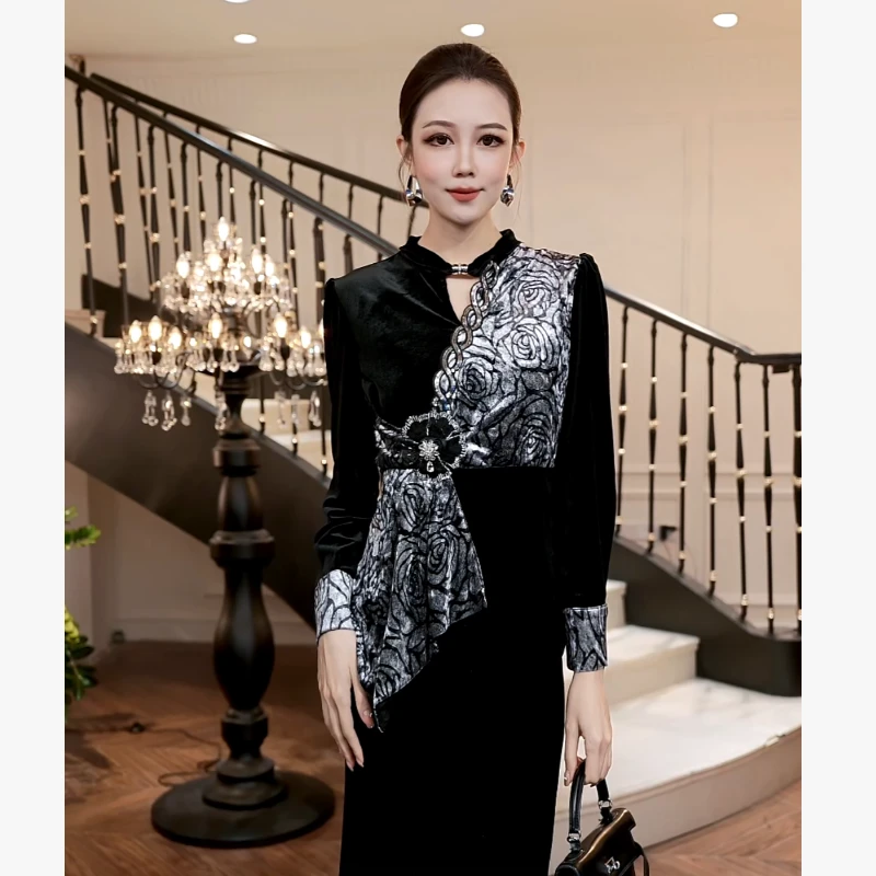 【FUNANI】  重工原创气质轻奢时尚法式高级感设计感上衣 X2531735A