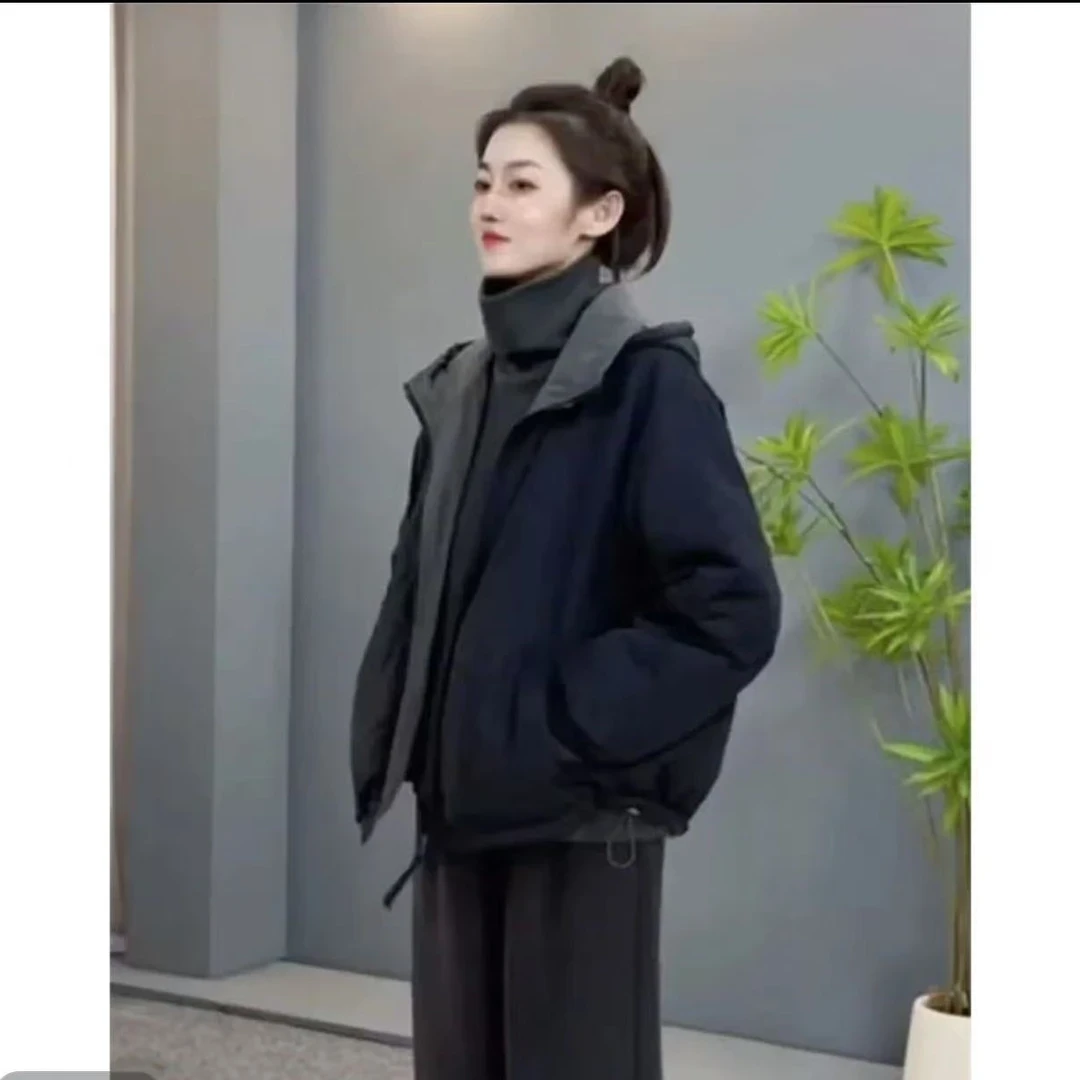 2025新款秋冬季新款时尚棉衣夹棉外套休闲款