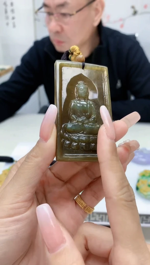 【闪购商品】定制翡翠未镶嵌5152lr-毛货挂件9