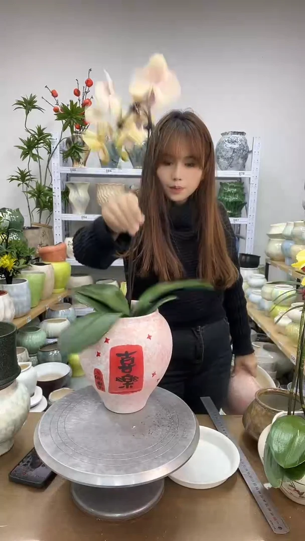 1.24陶瓷花盆直播链接高.   20   口  12