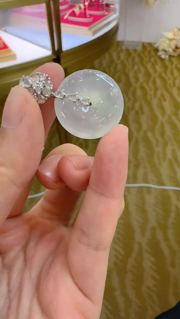 翡翠18K金镶嵌吊坠(不含链)多样性团购发一件