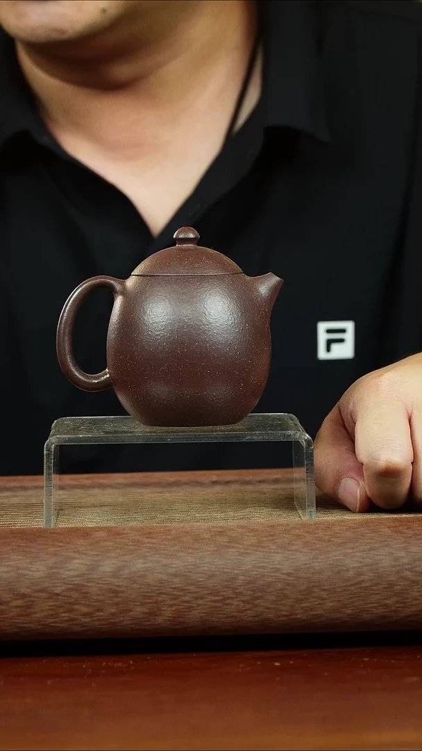 茶壶紫砂龙蛋 紫玉金砂 沈超制