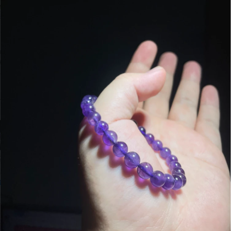 7mm+天然紫水晶手串