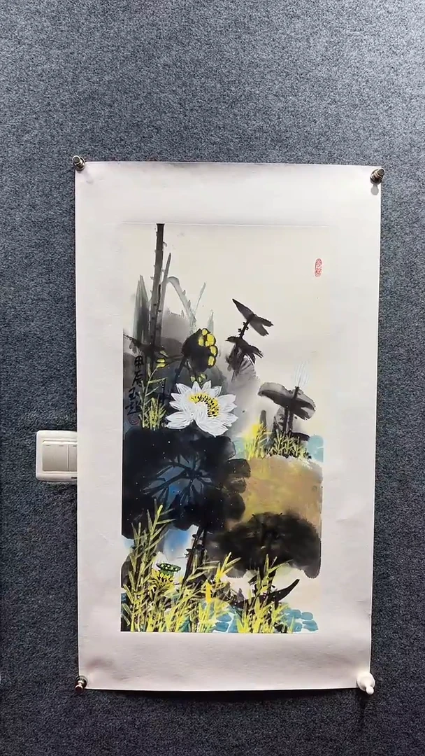 国画胡玉超/国画/荷花