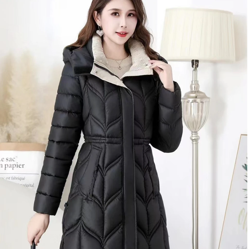 2024女装冬季时尚大码棉服外套修身显瘦加厚连帽保暖棉袄51