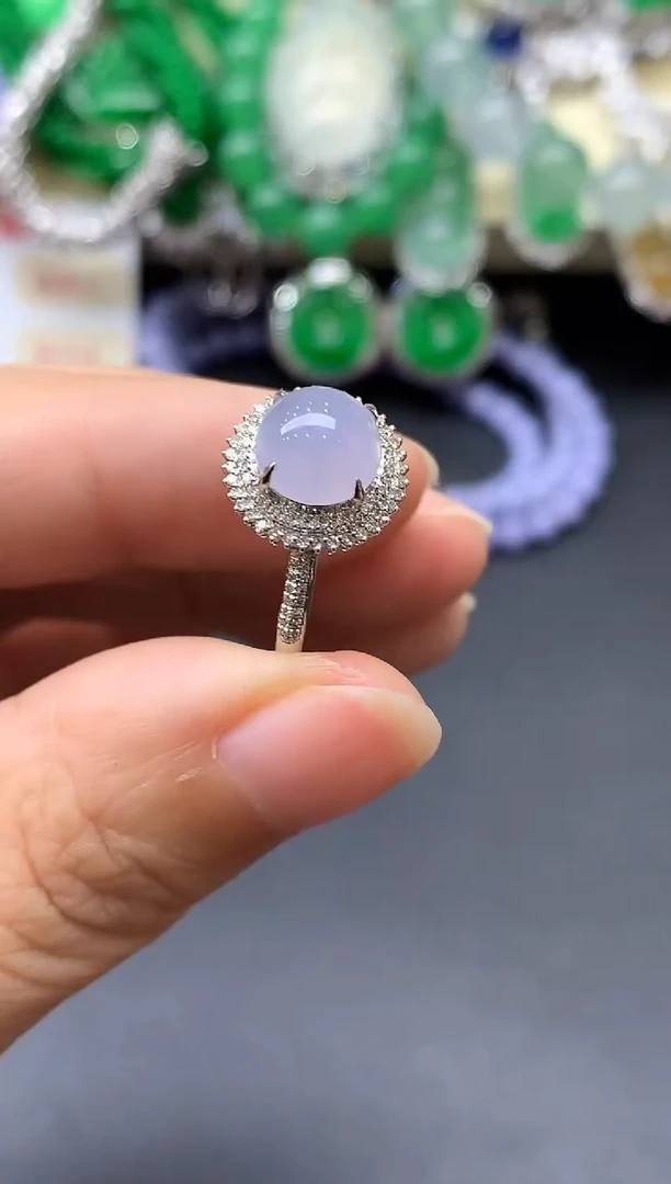 18K金镶嵌戒指翡翠348-中国好珍宝