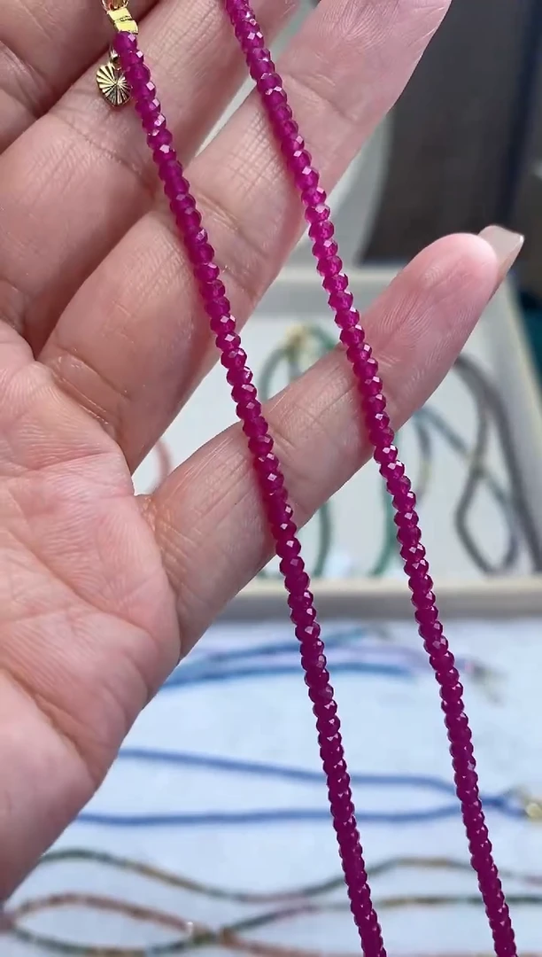 【闪购商品】红宝石项链14K金镶嵌诗颜甄选珠宝SYZB35