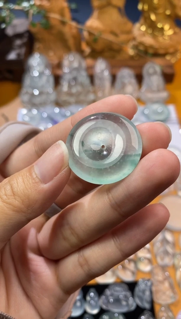 【闪购商品】定制翡翠未镶嵌平安扣26.7*5.8