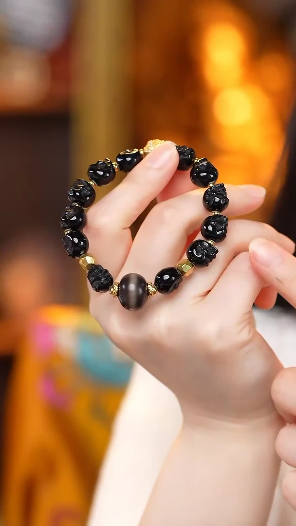 【闪购商品】玛瑙/玉髓颈饰未镶嵌Z27496阿呆药师手串