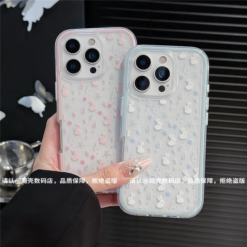 三合一炫彩适用苹果16/iPhone/华为/手机壳15/14防摔Pura70爆款潮