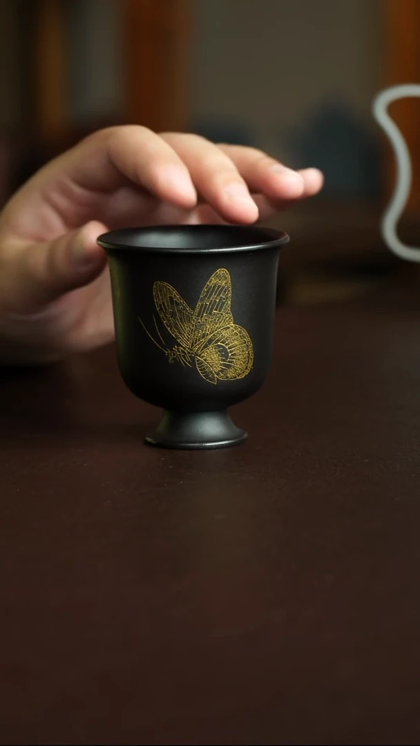 茶杯紫砂28号宜兴紫砂原矿作品
