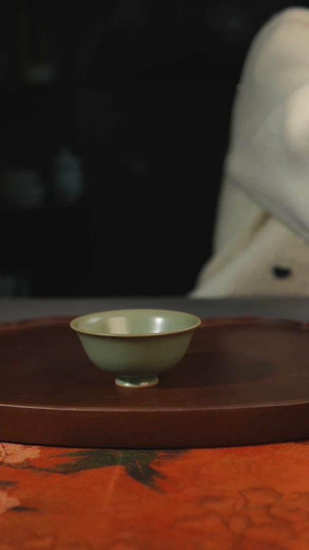 杯子瓷y****_柴烧压手 汝州原产地原矿仿古老釉