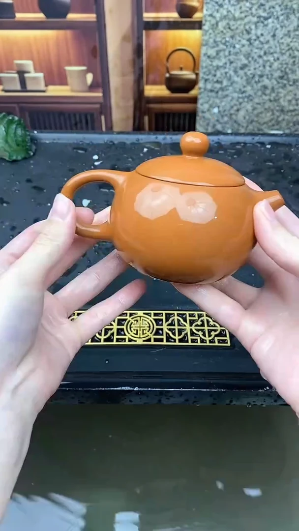 茶壶紫砂180毫升原矿朱泥西施壶111111