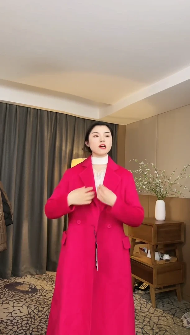 森比 驼绒羊毛大衣 115斤内