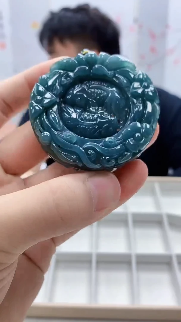 定制翡翠未镶嵌5060bb-毛货挂件87