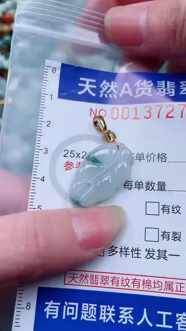翡翠未镶嵌吊坠(不含链)1