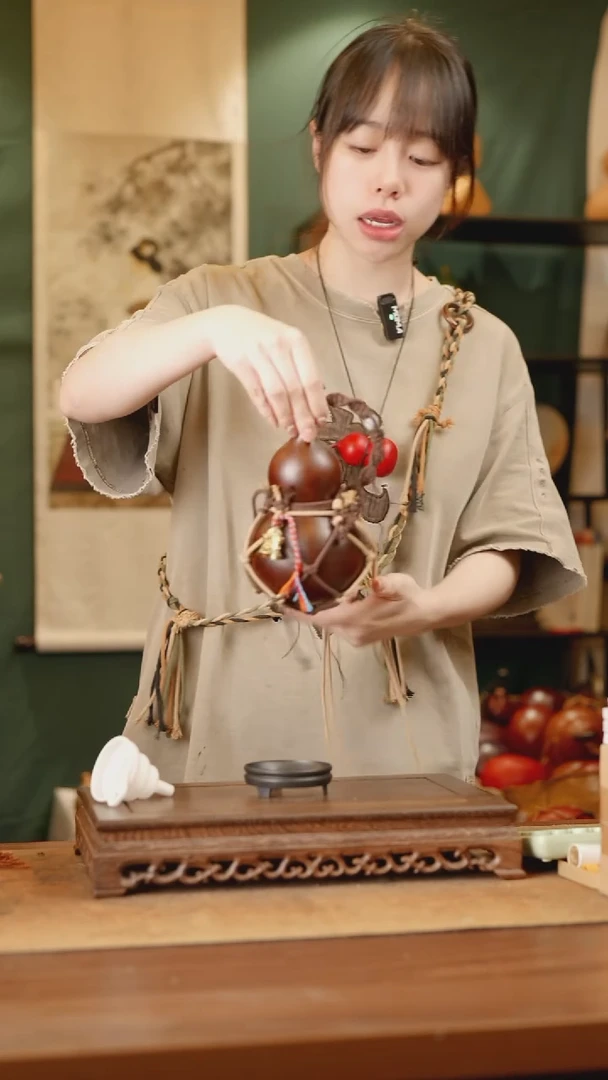 46号精品天然大漆酒葫芦一物一拍~