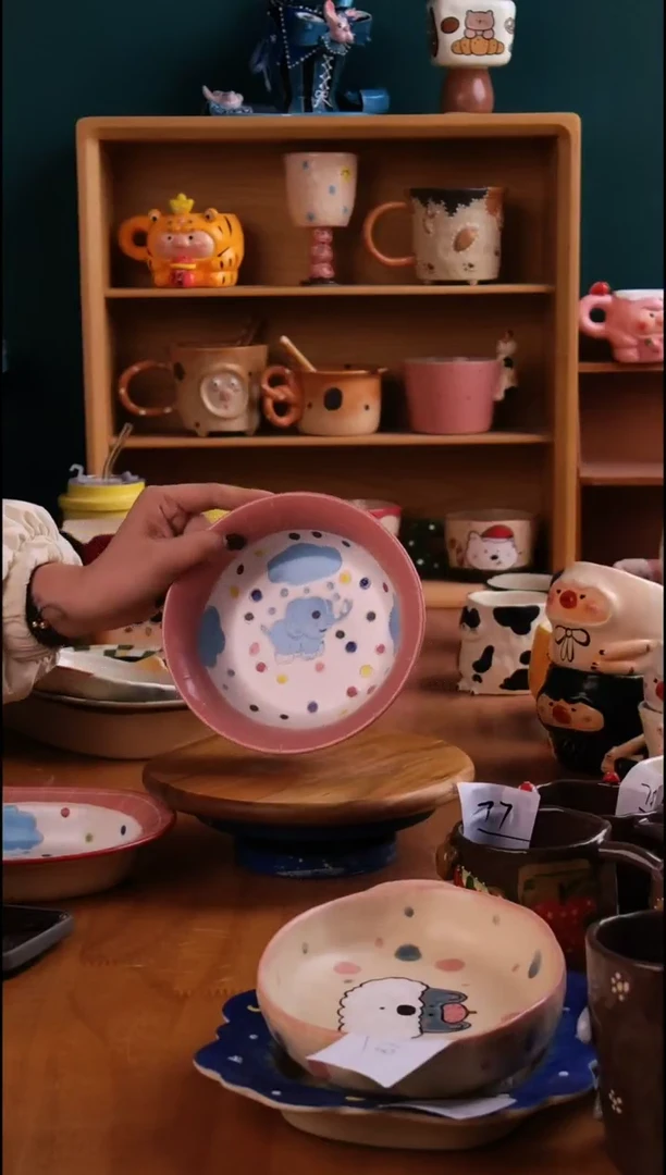 摆件陶景德镇原创手工陶瓷