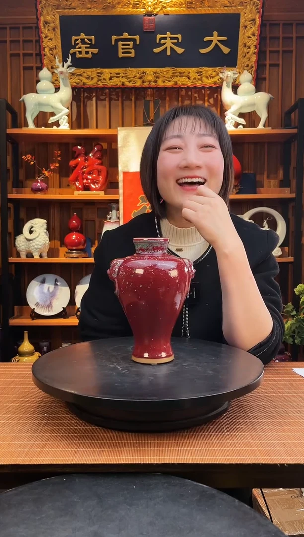 【闪购商品】摆件大宋官窑【小虎头瓶】虎虎生威