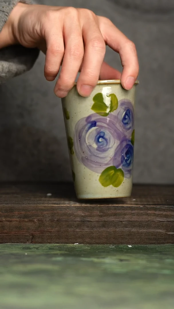 【闪购商品】杯青诗手工手绘瓷器