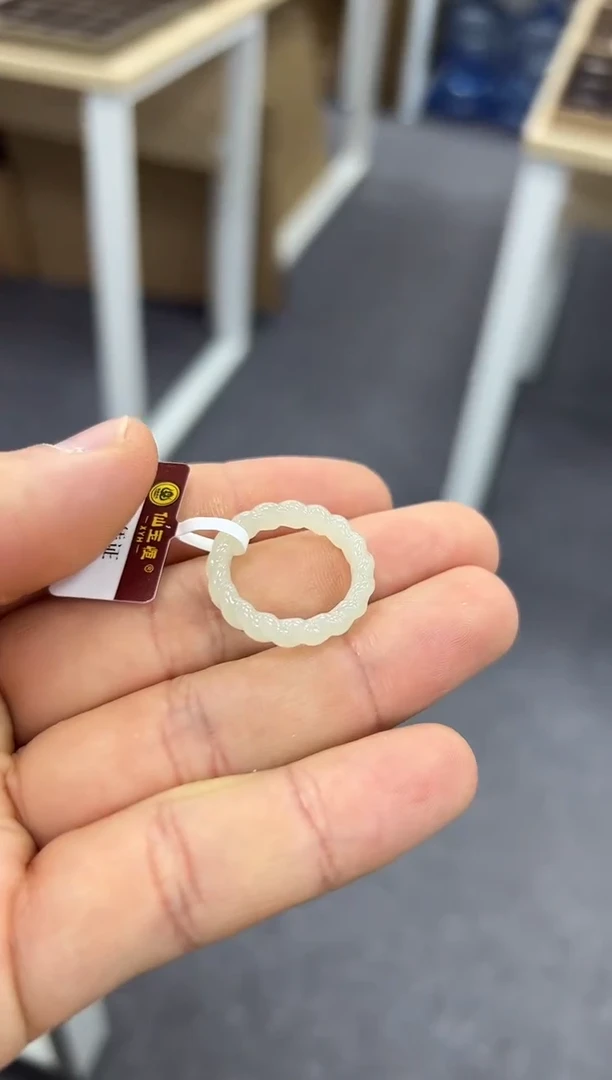 【闪购商品】和田玉麻花戒圈未镶嵌15