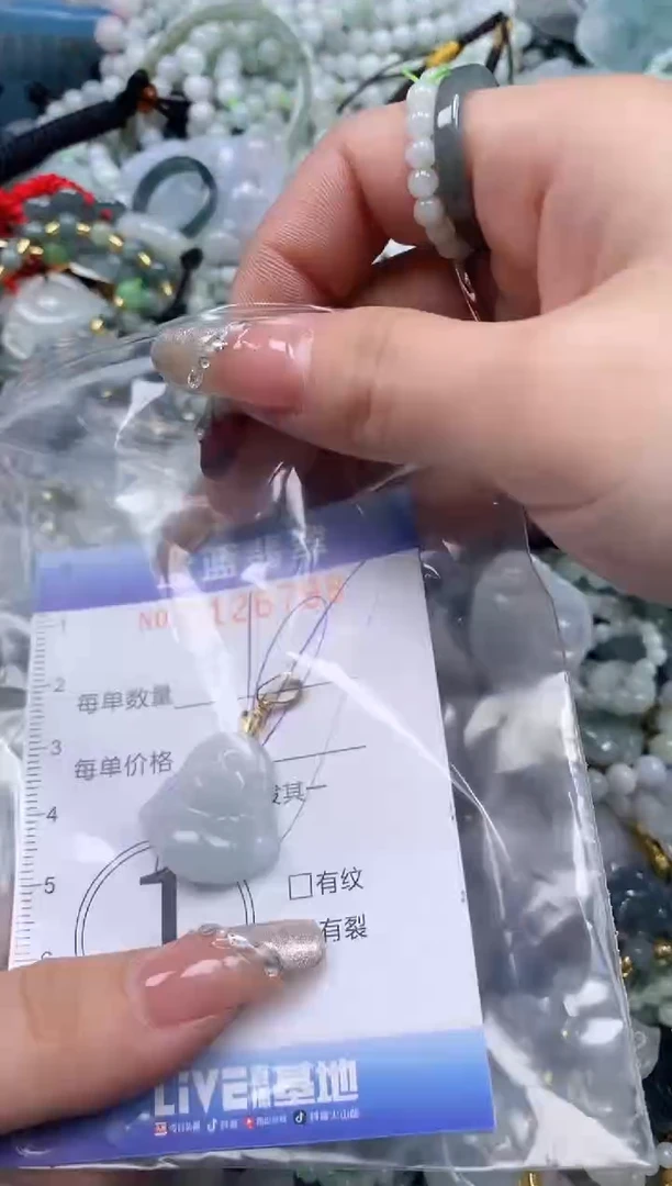 【闪购商品】翡翠颈饰未镶嵌闪购0126798多样性发其一