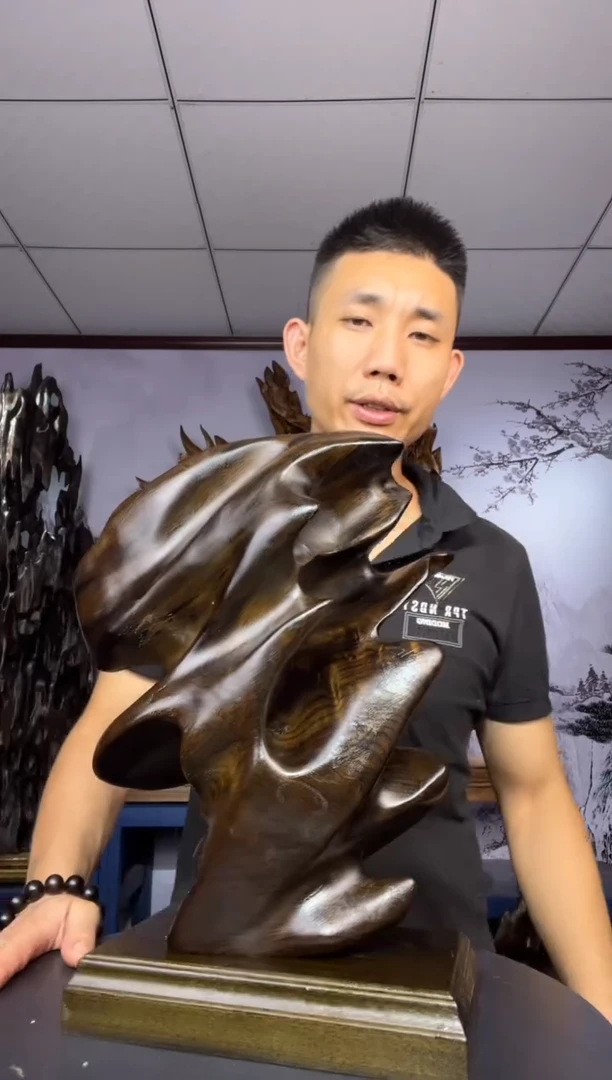 金丝楠木雕款晶*樑金丝楠木工艺品摆件