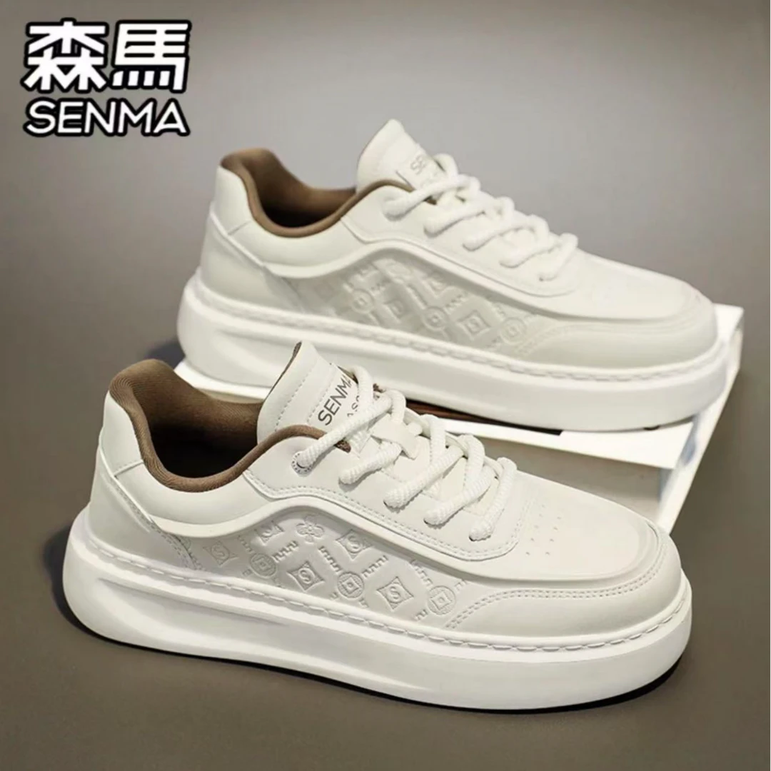 SENMA/森马男鞋秋季时尚休闲鞋高级感简约百搭小白鞋防滑耐磨板鞋