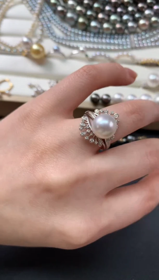 【闪购商品】海水珍珠戒指18K金镶嵌Z54|7980