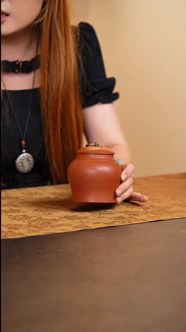 茶杯紫砂宜兴原矿紫砂朱泥茶仓