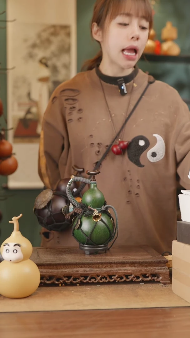 【闪购商品】138号精品天然大漆工艺防渗内胆酒葫芦~