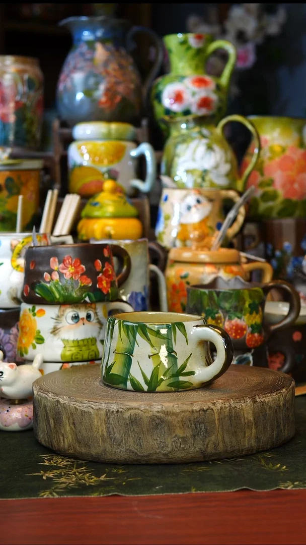 陶瓷55景德镇手工手绘釉下彩