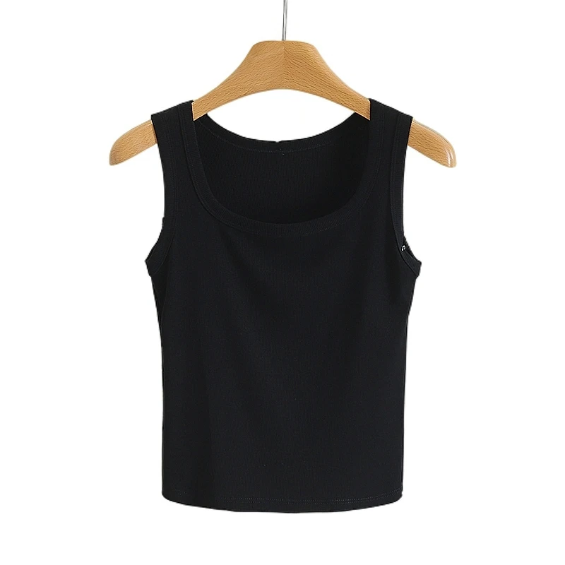 F1027-伍莎服饰云仓【荐】吊带背心内搭无袖#ODK56D39325