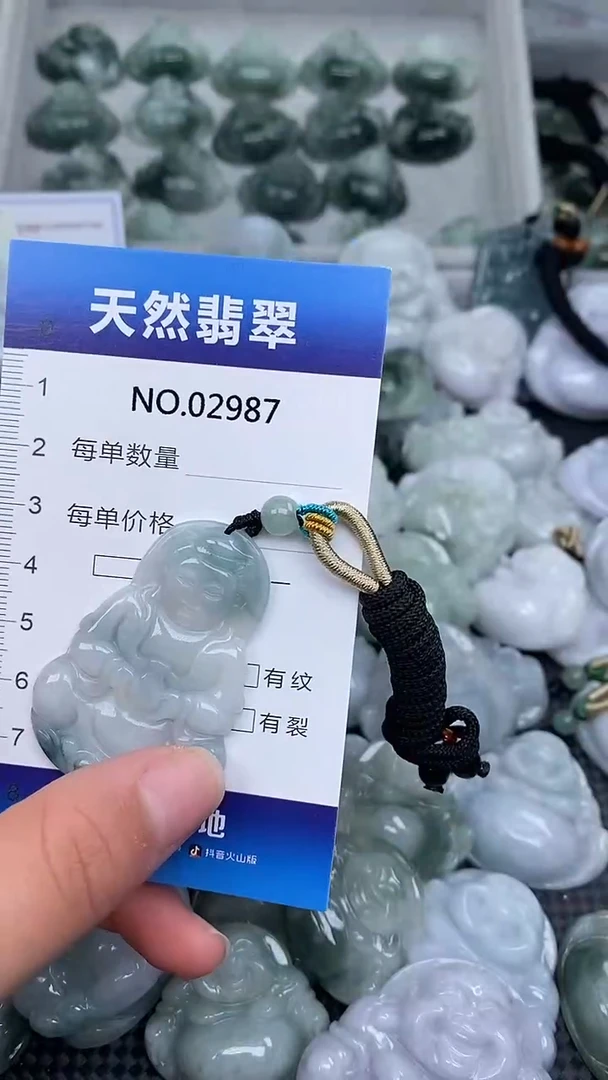 颈饰未镶嵌翡翠纯天然A货翡翠2987