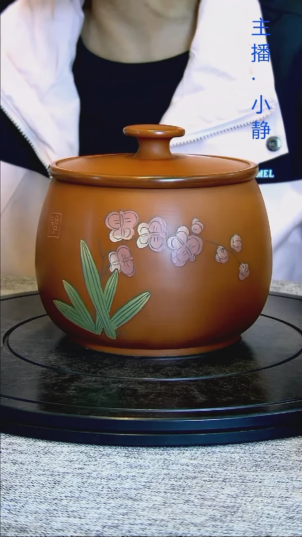 全手工紫陶茶罐复烧029