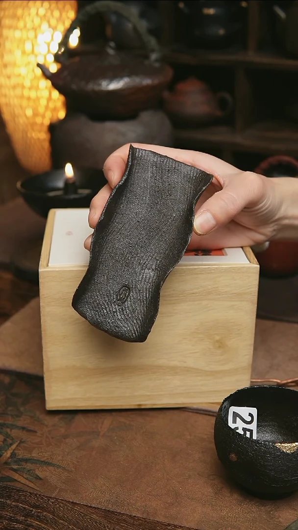 手捏茶则紫砂全手工茶则