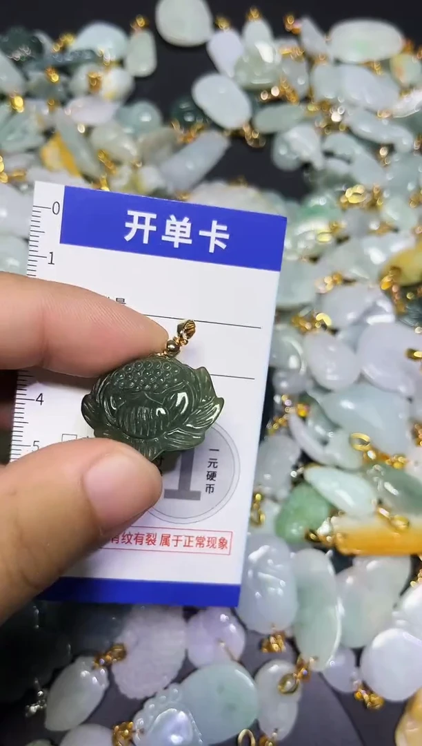 颈饰未镶嵌翡翠天然A货翡翠