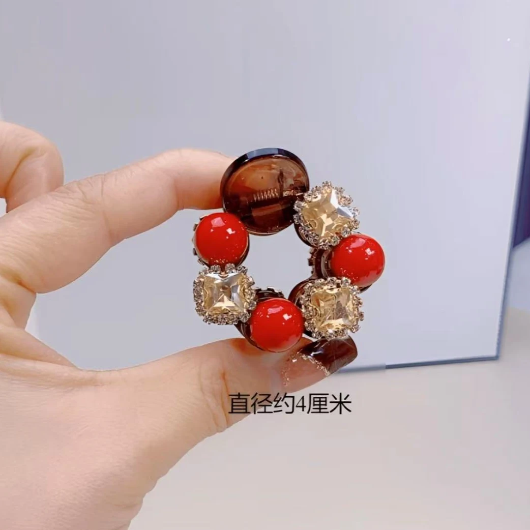 诗泊雅   时尚2025新款安克拉红发夹
