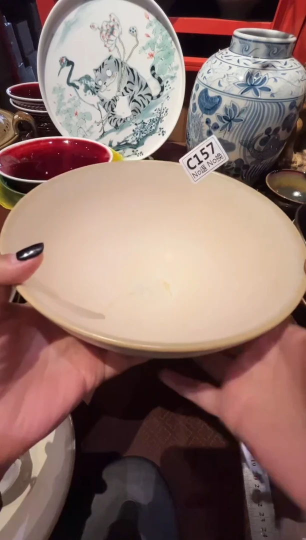 瓷片Z**～c157凌霄手工碗福利