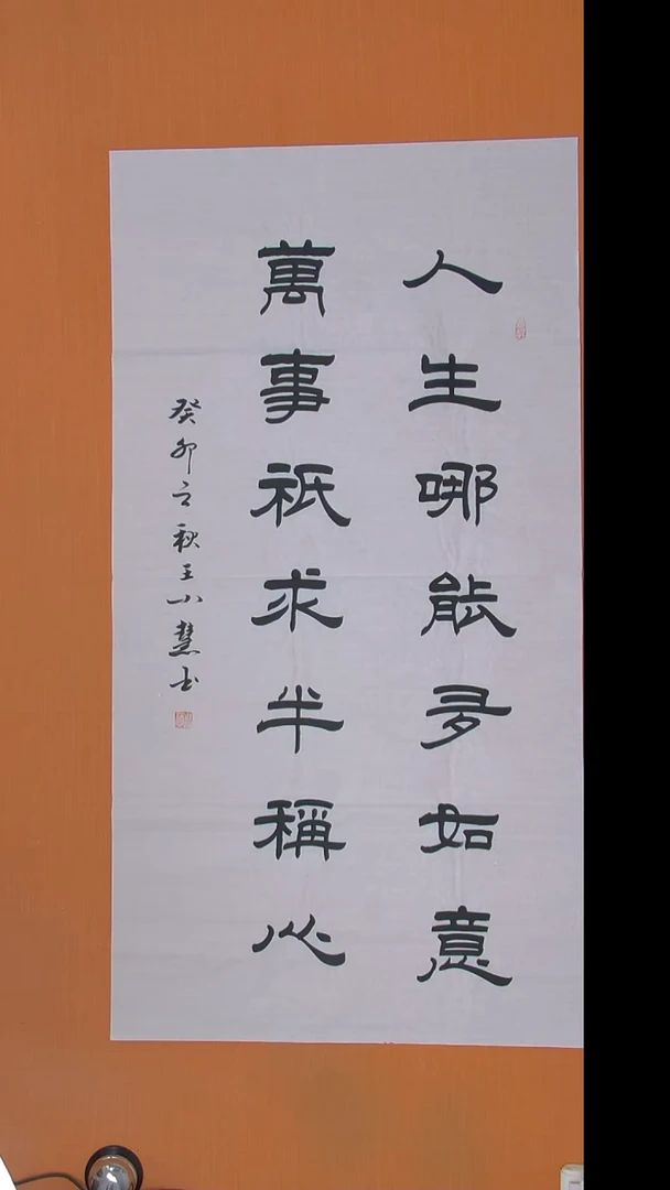 书法王老师精美作品138*69