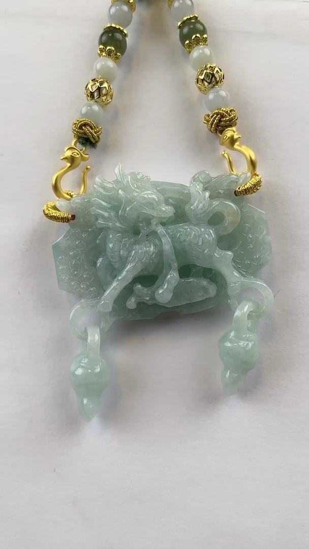 【闪购商品】翡翠颈饰未镶嵌1109(赠链)部分宝贝微瑕主播介绍为准