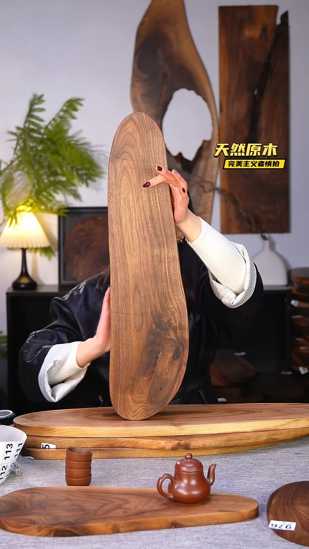 木北美黑胡桃原木.干裂疤结不属于商品质量问题完美主义者慎拍