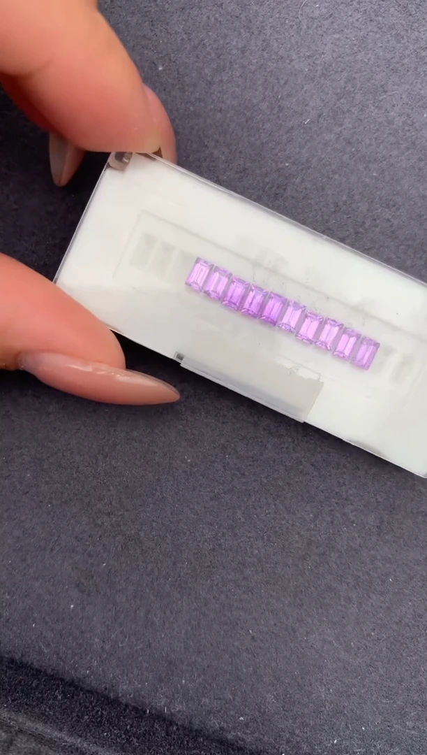 裸石彩色蓝宝石1.9ct紫蓝宝  定制  FE