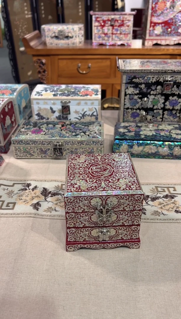 【闪购商品】双层龙凤·弘贝雅螺钿漆器文化馆