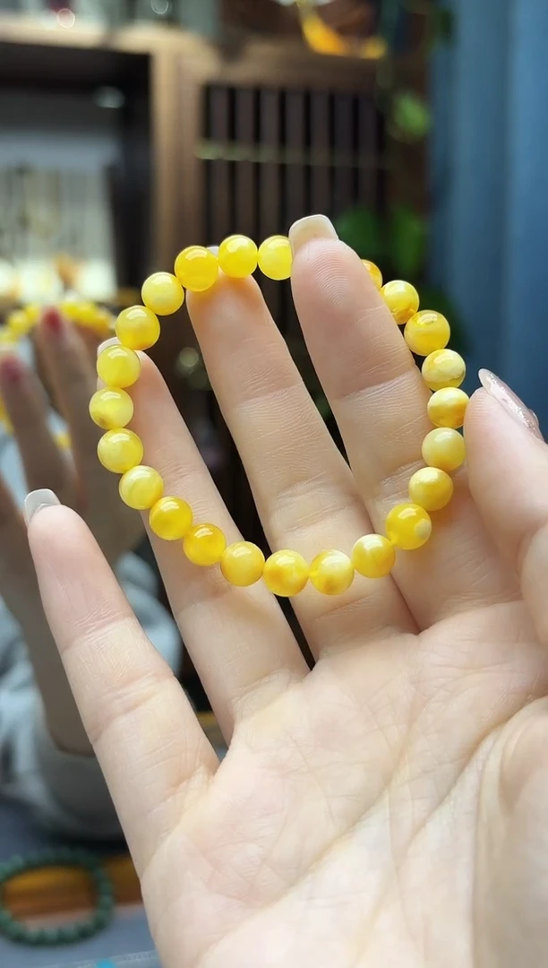 裸石蜜蜡未镶嵌蜜蜡手串YN
