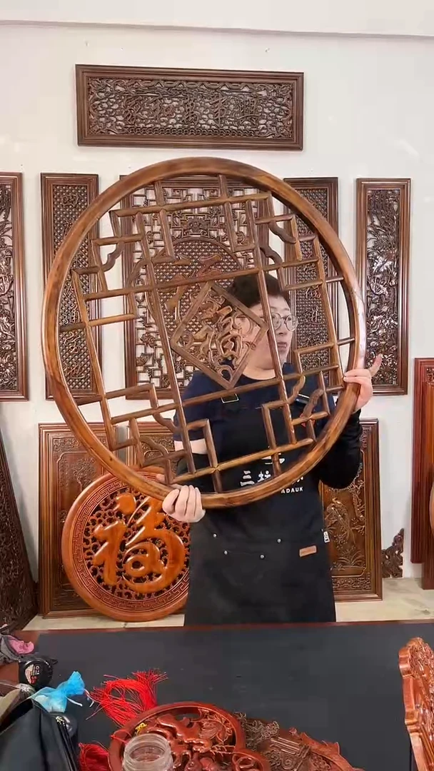 香樟木80公分  花格  香樟木