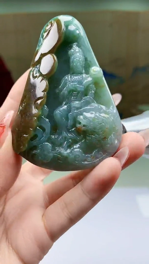 【闪购商品】定制翡翠未镶嵌4902ty-毛货挂件72